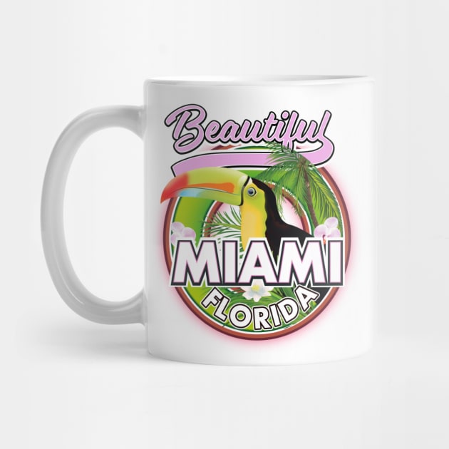 Beautiful Miami Florida travel logo by nickemporium1